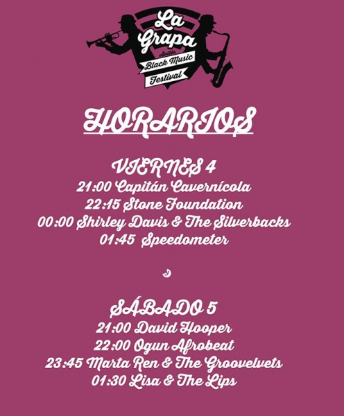 La Grapa Black Music Festival 2017 horarios