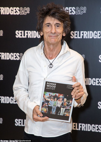 Primera aparición pública de Ronnie Wood Artist nuevo libro.1