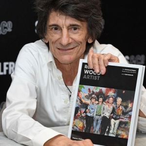 Primera aparición pública de Ronnie Wood Artist nuevo libro 2017.1