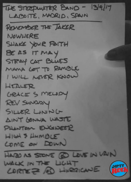 Steepwater Band Madrid 2017. Steepwater Band Madrid 2017.