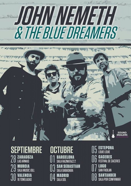 John Nemeth and the Blue Dreamers gira española 2017