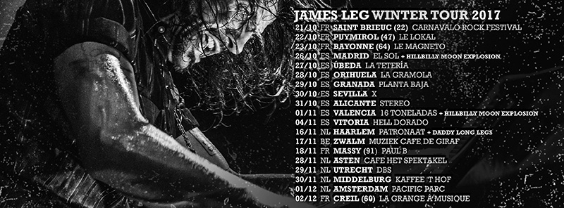 Gira española de James Leg para presentar Blood on the Keys