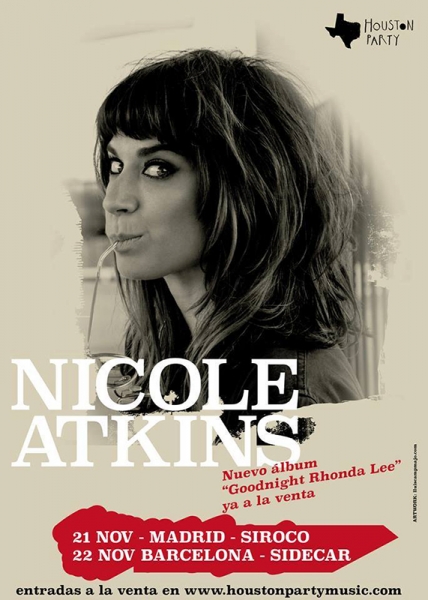 Nicole Atkins en noviembre en Madrid y Barcelona para presentar Goodnight Rhonda Lee