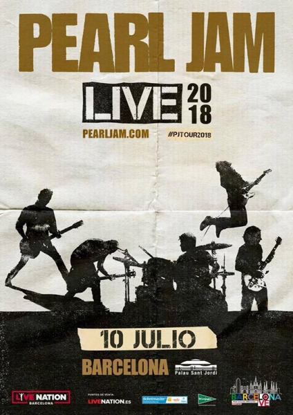 Pearl Jam en Barcelona y Madrid dentro de su gira europea 2018