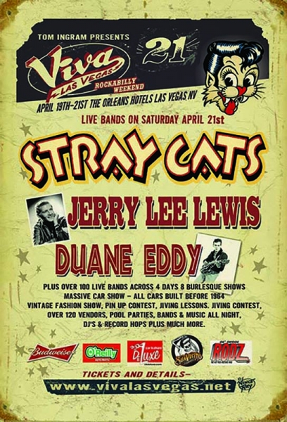 Posible gira de Stray Cats tras un concierto en Las Vegas en abril