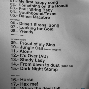 Ghost Number & His Tipsy Gypsies Madrid 2018 setlist