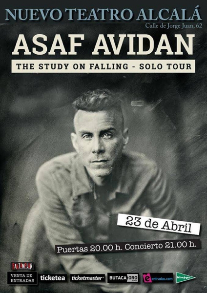 Asaf Avidan llega a Madrid en el Teatro Nuevo Alcalá el 23 de abril de 2018.