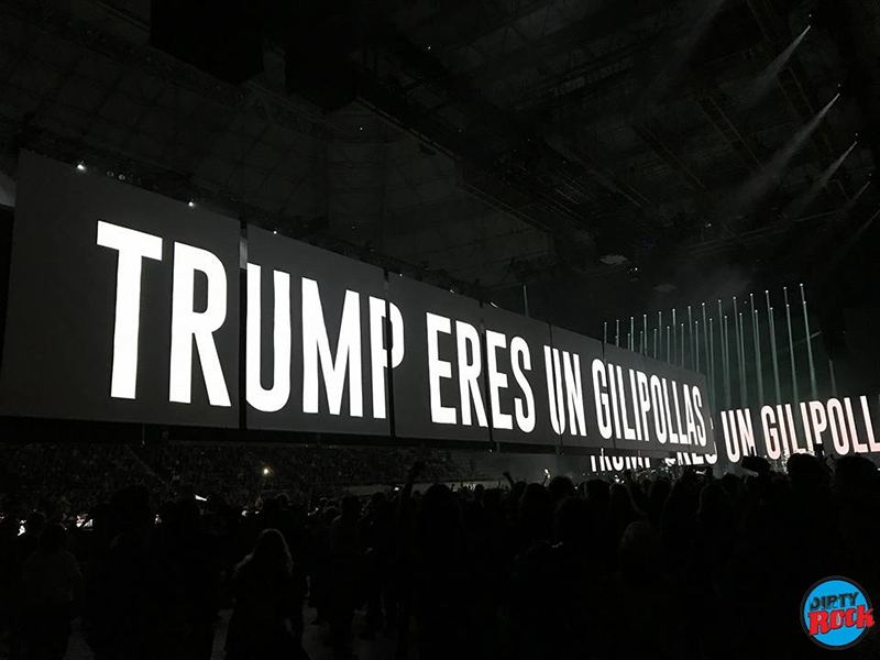 Roger Waters Barcelona Trump 14 abril