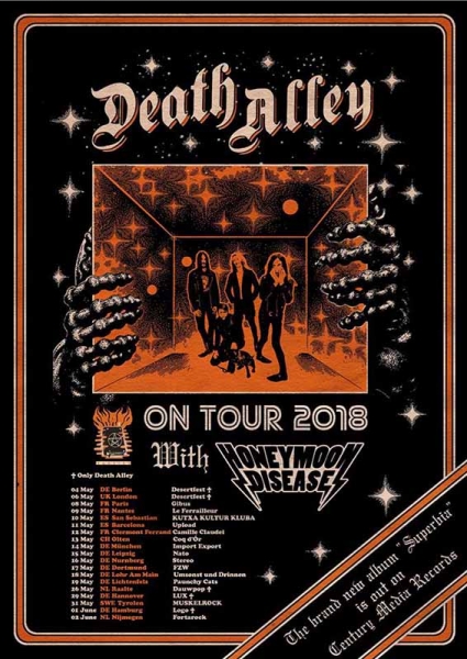 Death Alley presentará su nuevo disco Superbia en San Sebastián y Barcelona