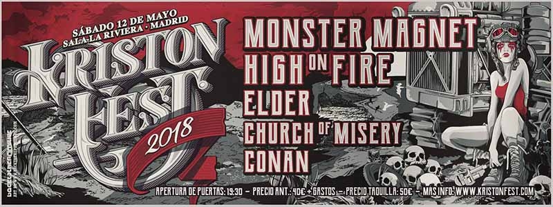 Monster Magnet presentarán su nuevo disco Mindfucker en Bilbao y Madrid Kristonfest 2018