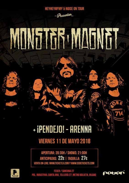 Monster Magnet presentarán su nuevo disco Mindfucker en Bilbao y Madrid