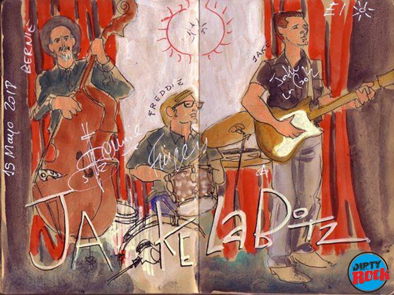 Jake La Botz Madrid 2018. dibujo Cayetana Álvarez Jake La Botz Madrid 2018. dibujo Cayetana Álvarez