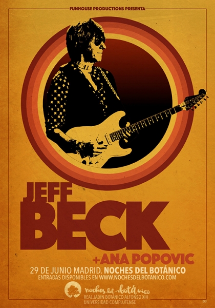 Jeff Beck en Barcelona, Madrid y Bilbao Noches del Botánico