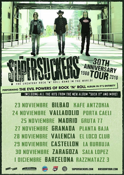 Gira 30 aniversario de Supersuckers Suck it 2018