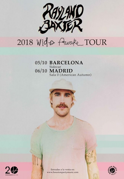 Debut en España de Rayland Baxter presentando su reciente disco Wide Awake