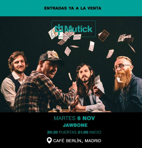 Gira española de Jawbone 2018 Madrid Café Berlín