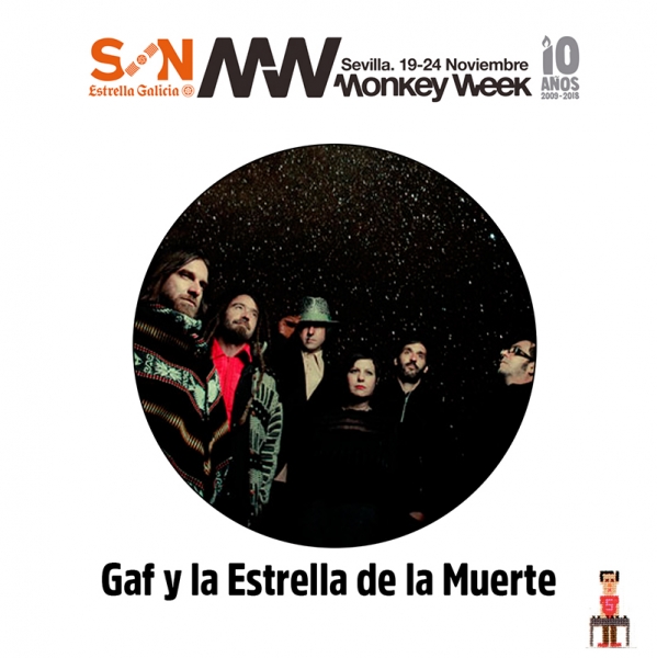 GAF y la estrella de la muerte en el Monkey Week y Madrid presentando Gamma Bay