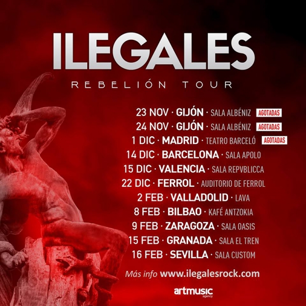 Ilegales rebelion Tour Madrid 2018