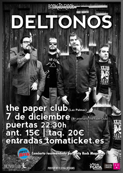 Los Deltonos Fuego las Palmas back to rock