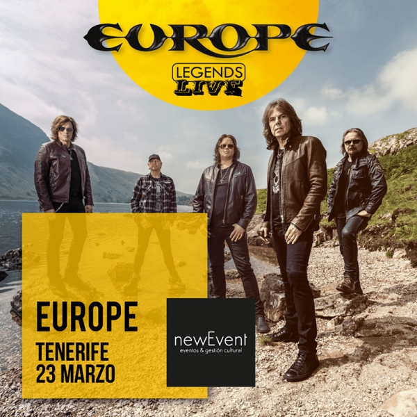 Europe anuncian conciertos en Málaga, Gran Canaria y Tenerife en 2019 Europe anuncian conciertos en Málaga, Gran Canaria y Tenerife en 2019
