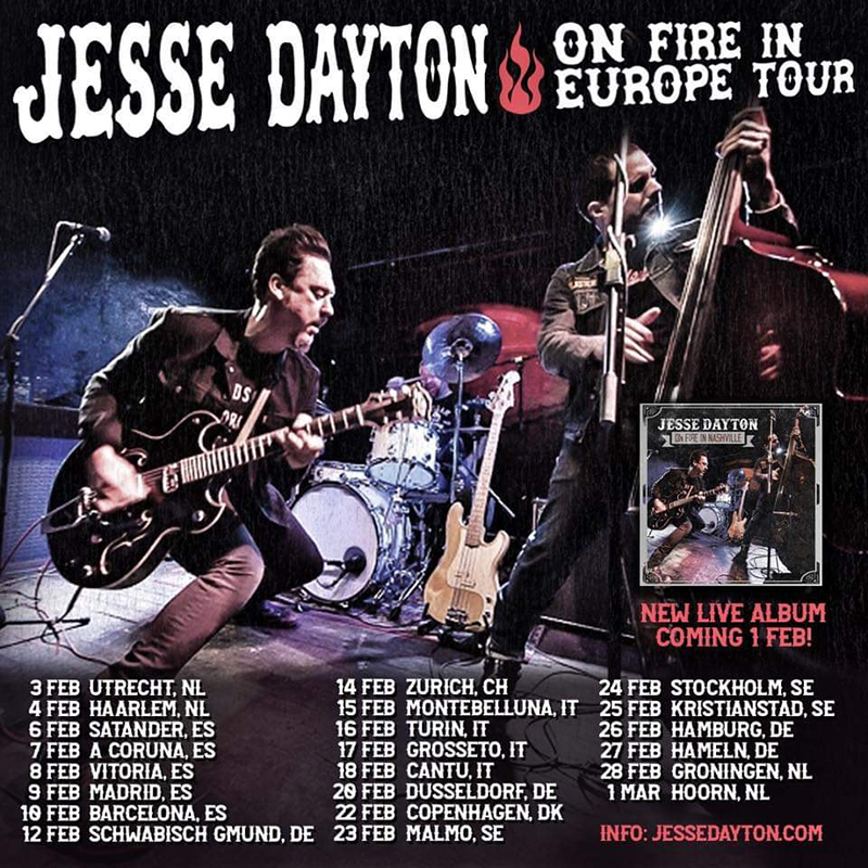 Jesse Dayton Europe Spain tour 2019 disco gira