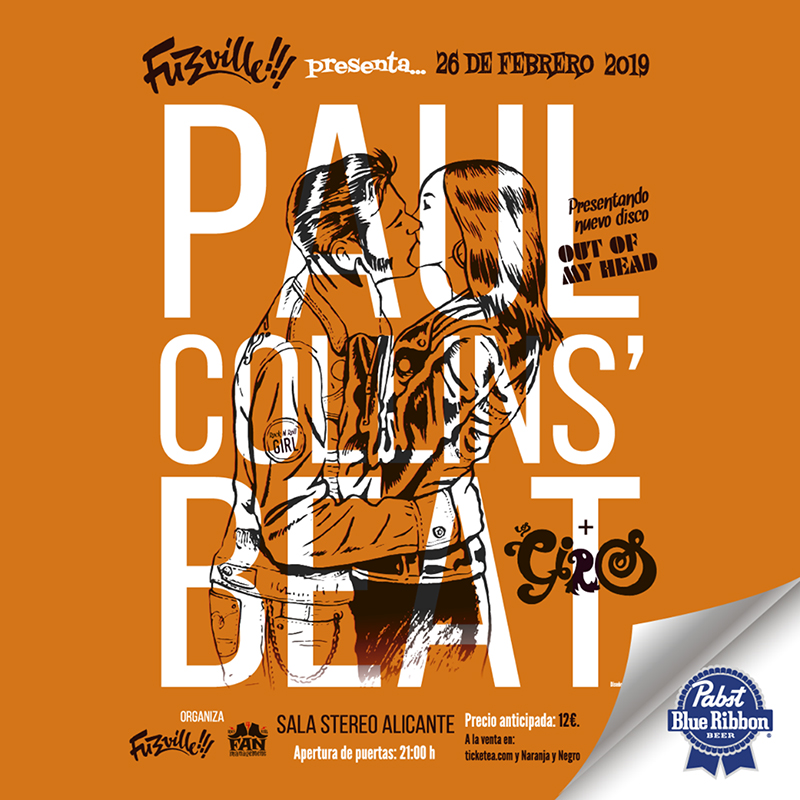 Gira de Paul Collins Beat para presentar Out of my Head