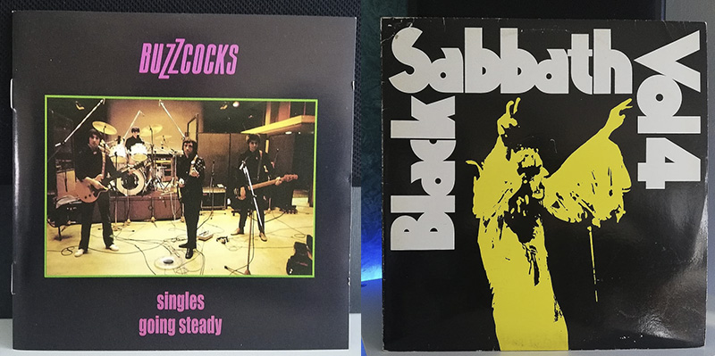 Buzzcocks Singles going Steady Black Sabbatth Vol. 4 disco