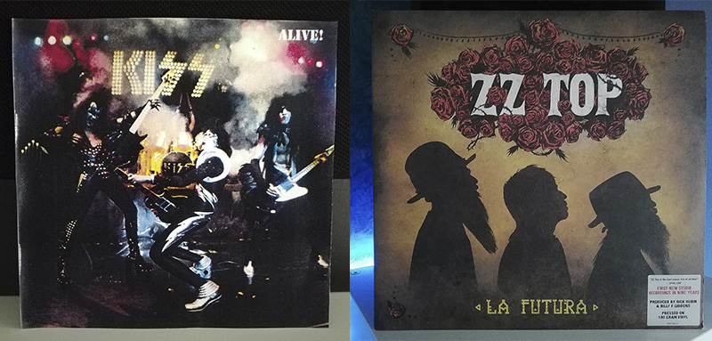 KISS Alive! ZZ Top La Futura disco