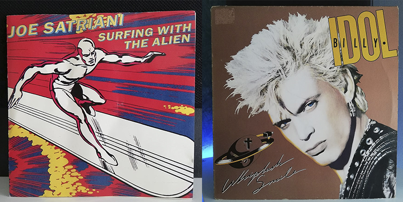 Joe Satriani Surfing with the alien Billy Idol Whiplash Smile disco