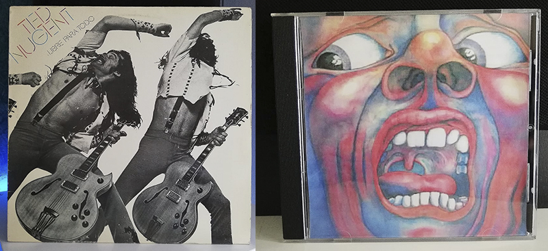 Ted Nugent Free-for-All King Crimson In the Court of the Crimson King disco
