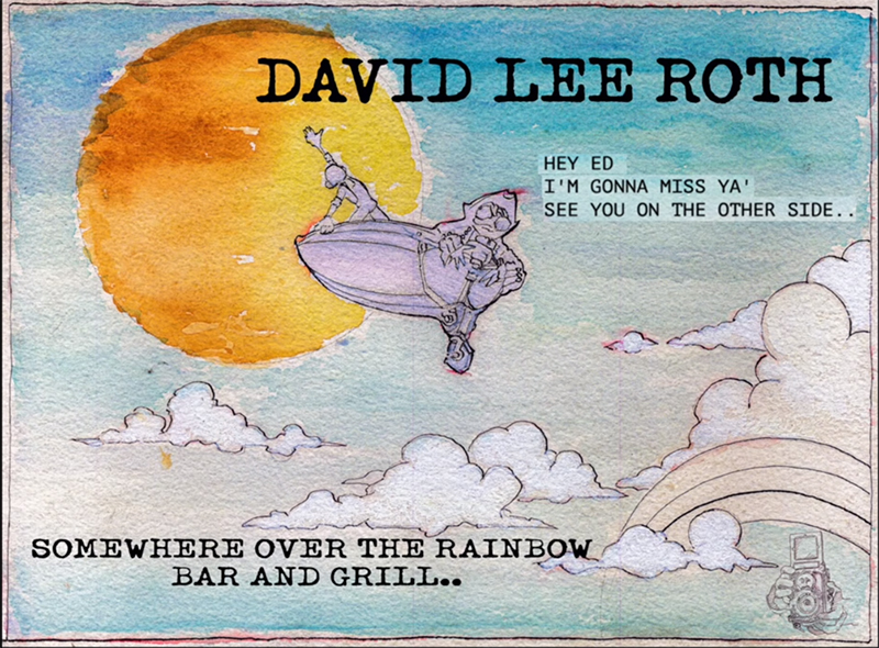 David Lee Roth le dedica Somewhere Over the Rainbow Bar and Grill a Eddie Van Halen