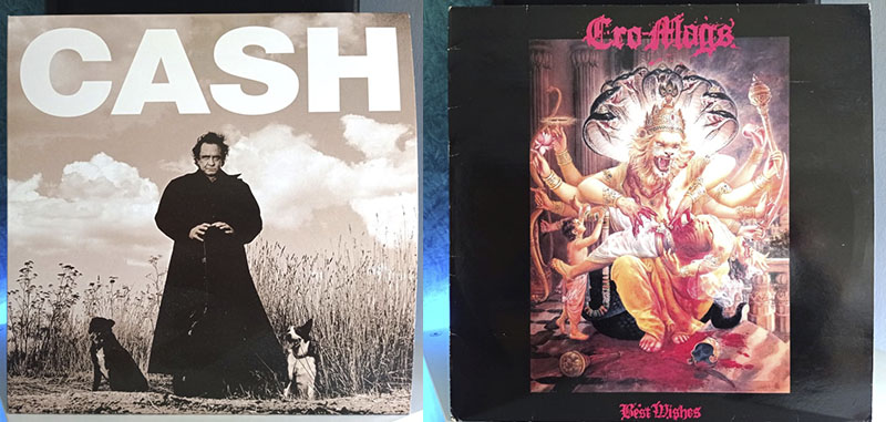 Johnny Cash American Recordings Cro-Mags Best Wishes discos