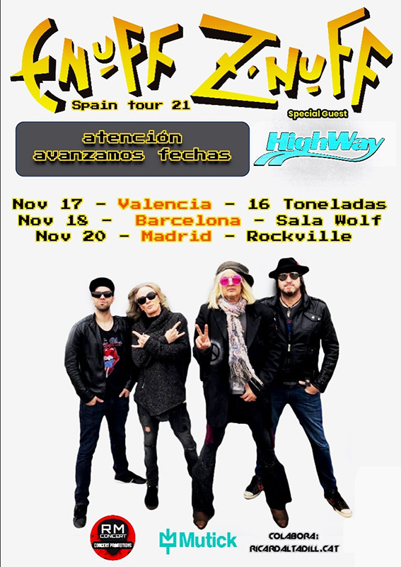 Gira española de Enuff Z’nuff para presentarnos Brainwashed Generation