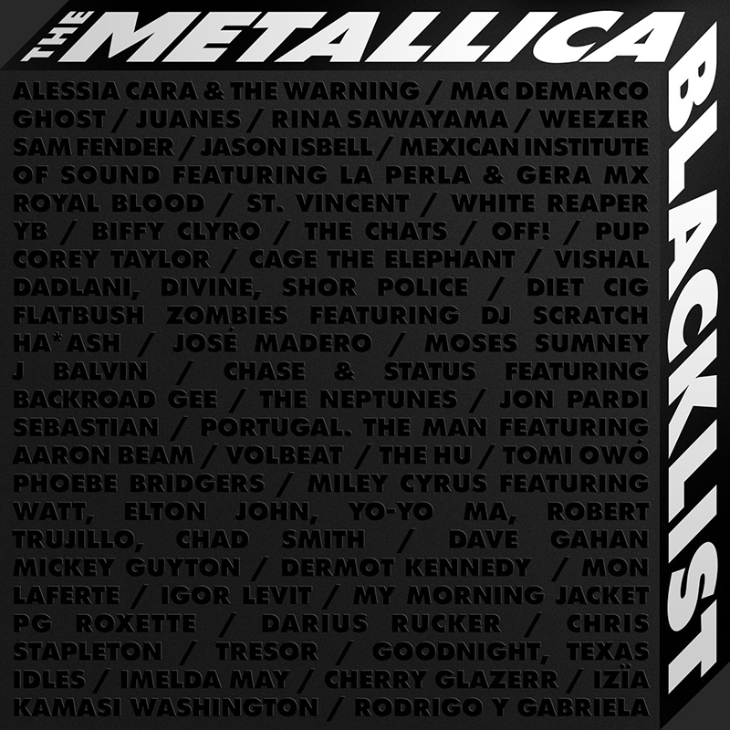 The Metallica Blacklist disco tributo y reedición del Black Album de Metallica