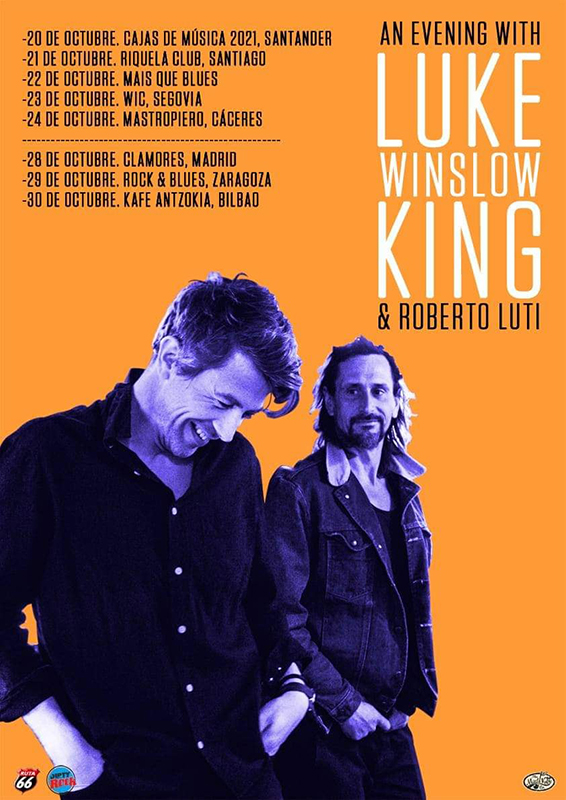 Gira en otoño de Luke Winslow-King An Evening with Luke Winslow-King and Roberto Luti 2021
