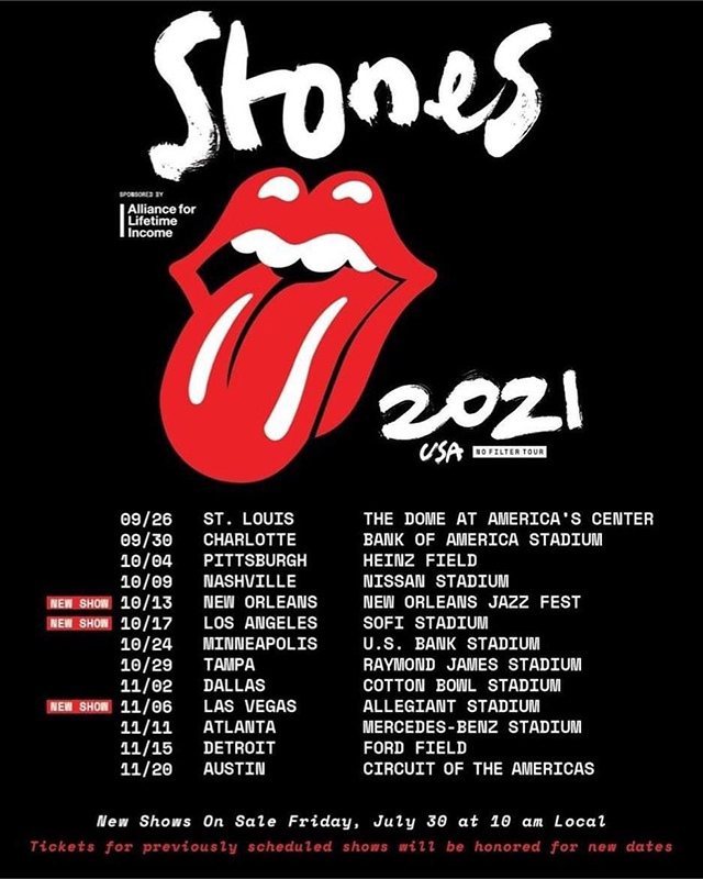 Los Rolling Stones reanudan su gira &quot;No Filter&quot; por Norteamérica - Dirty  Rock Magazine