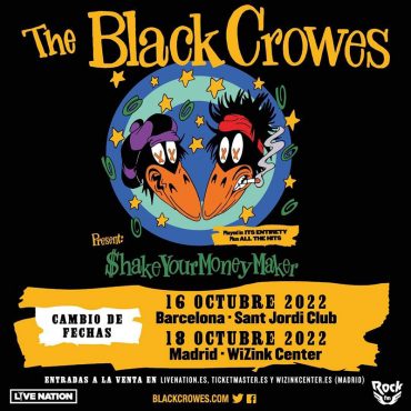 Nuevas fechas españolas para gira europea de los Black Crowes en 2022