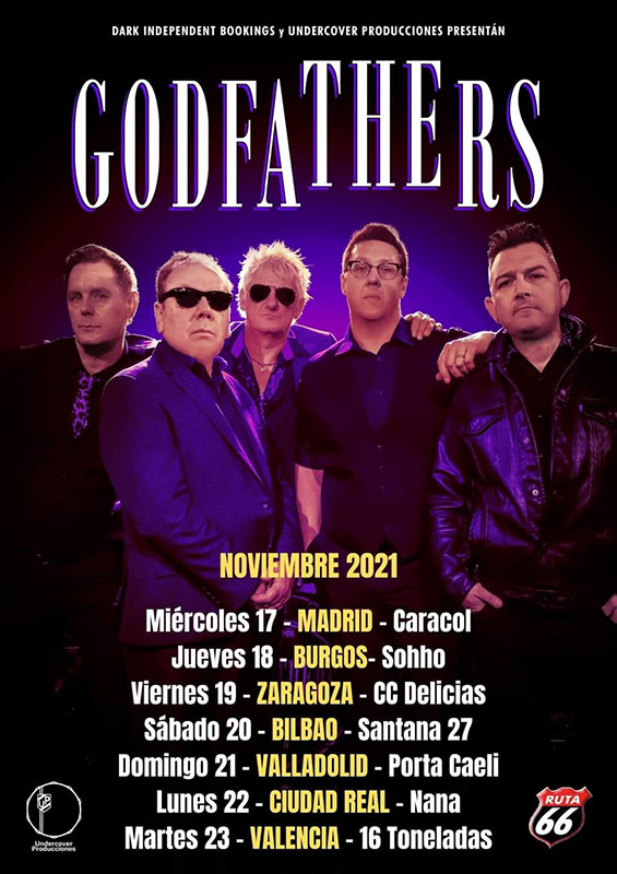 The Godfathers de gira este noviembre 2021