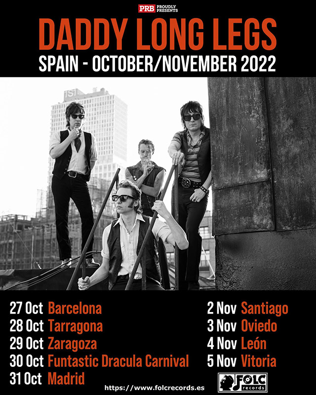 Daddy Long Legs gira octubre y noviembre 2022