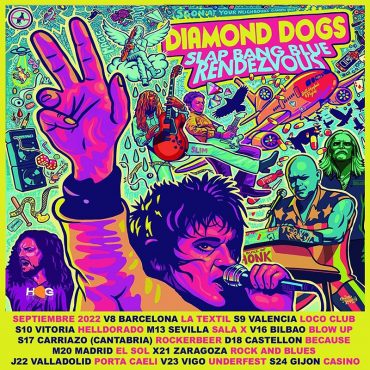 Gira de Diamond Dogs en septiembre para presentar "Slap Bang Blue Rendezvous