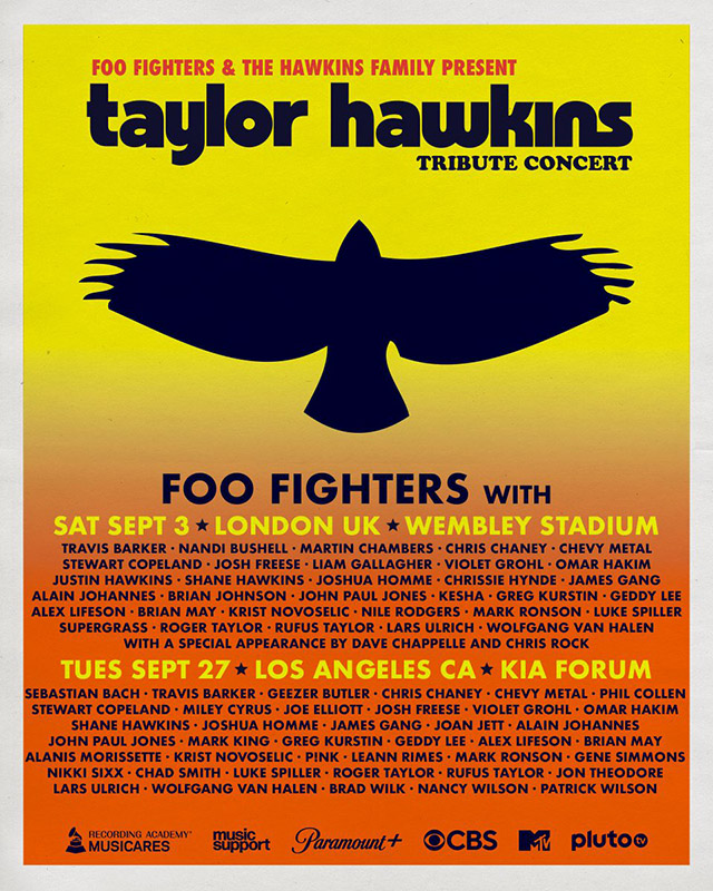 Homenaje a Taylor Hawkins con conciertos en Londres y Los Ángeles organizados por Foo Fighters