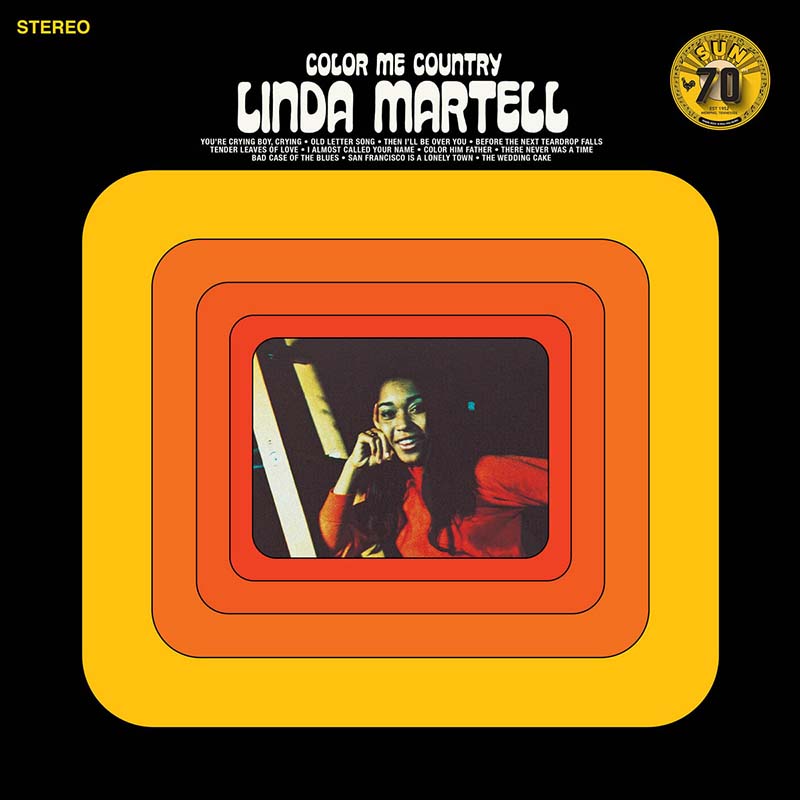 El único álbum de Linda Martell natural de Carolina del Sur, "Color Me Country" de 1970, la ayudó a hacer historia musical como la primera mujer negra en debutar en el Grand Ole Opry y encontrar el éxito en las listas de éxitos de Billboard. Remasterizado y reeditado para celebrar el 70.° aniversario de Sun Records.