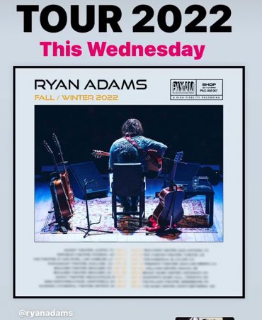 Ryan Adams gira Europa España 2022