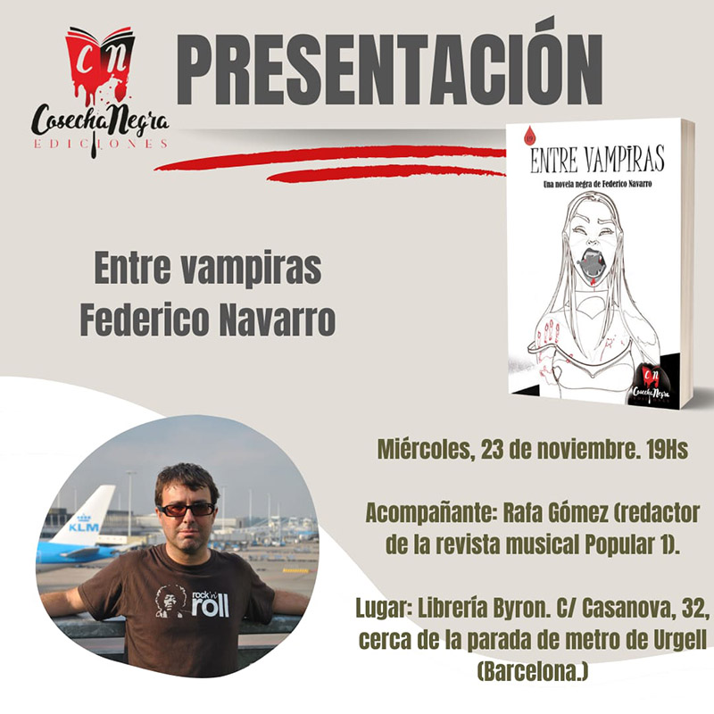 Federico Navarro entre vampiras nuevo libro