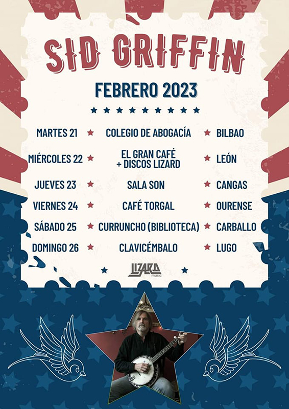 Gira de Sid Griffin en solitario en febrero 2023