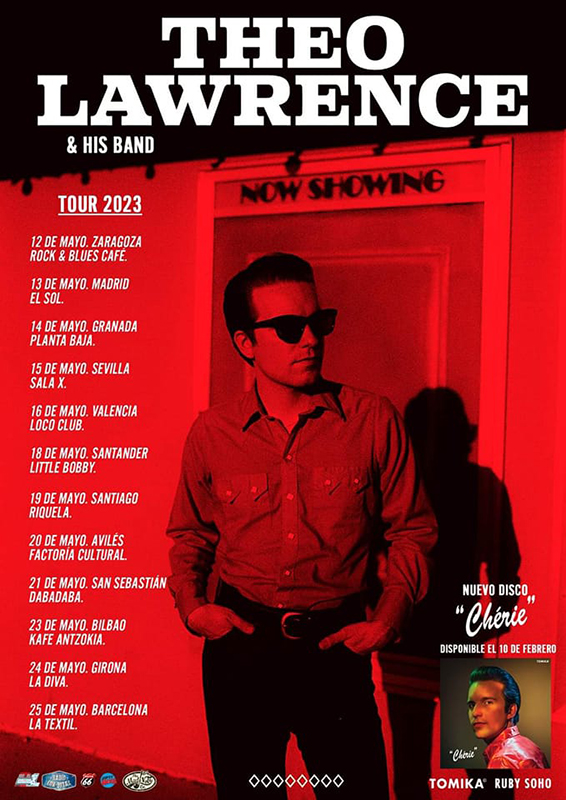 THEO LAWRENCE.Country/soul /retro.Nuevo disco´Chérie" en febrero y gira en mayo. Theo-Lawrence-presentara-Cherie-en-mayo