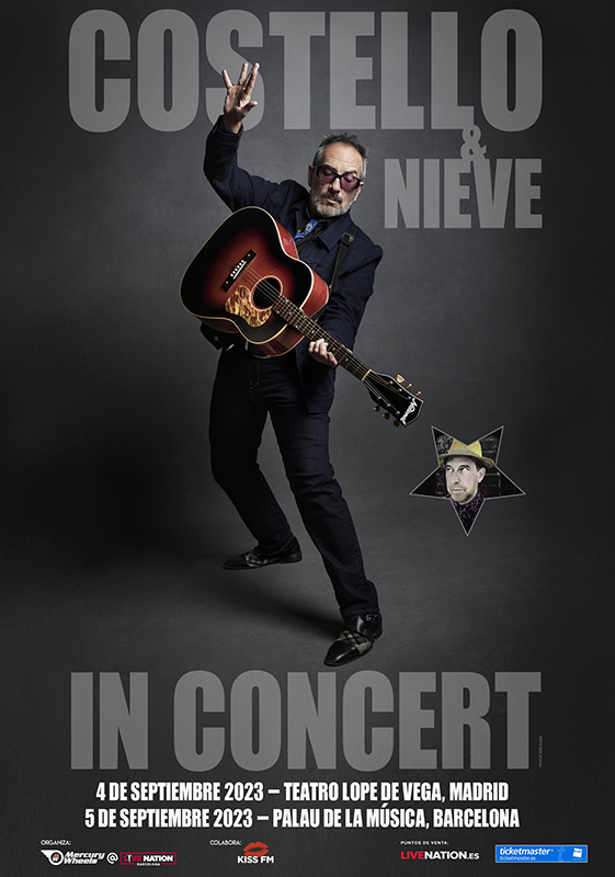 Elvis Costello y Steve Nieve en Madrid y Barcelona en septiembre