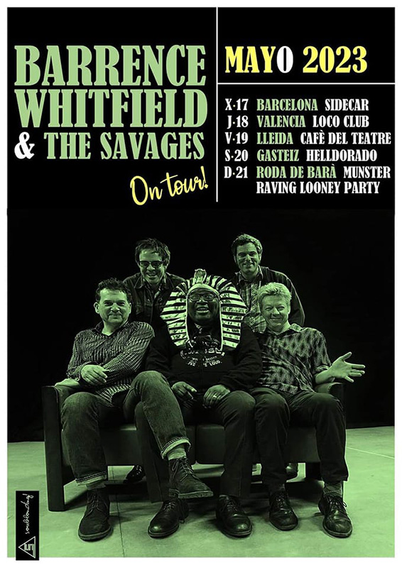Gira de Barrence Whitfield and The Savages en mayo 2023