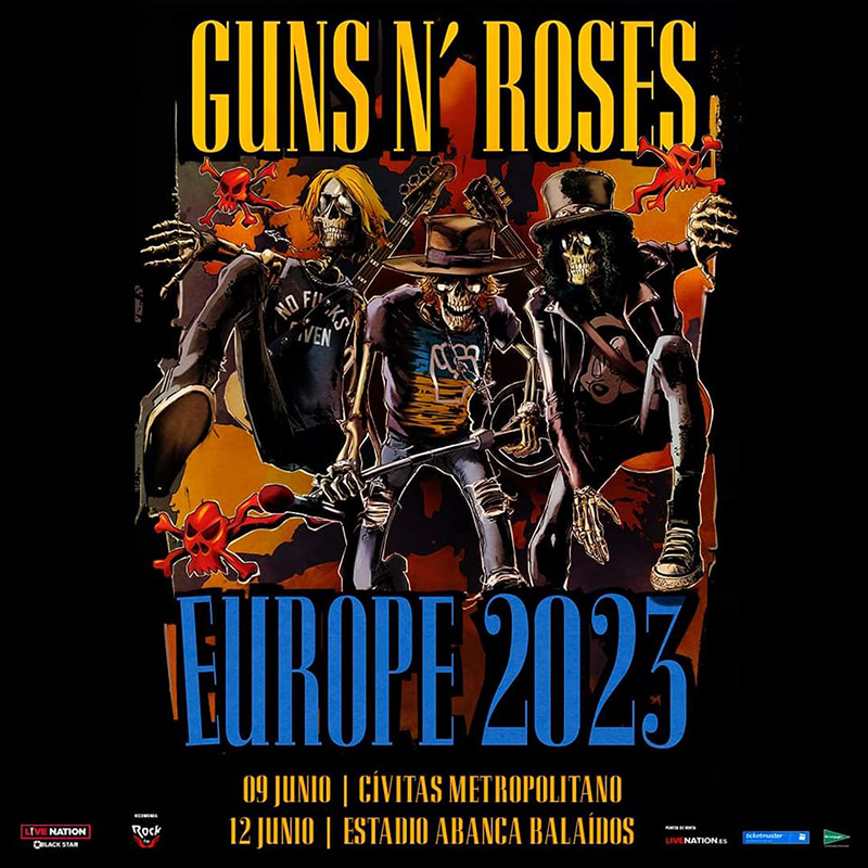 Guns N' Roses tocarán en Madrid y Vigo