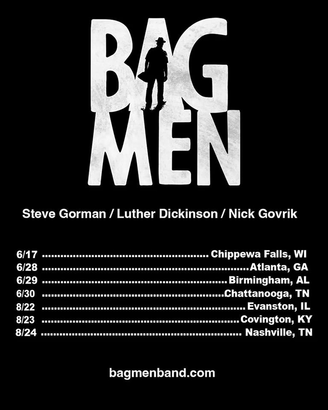 Bag Men, el nuevo grupo de Steve Gorman, Luther Dickinson y Nick Govrik